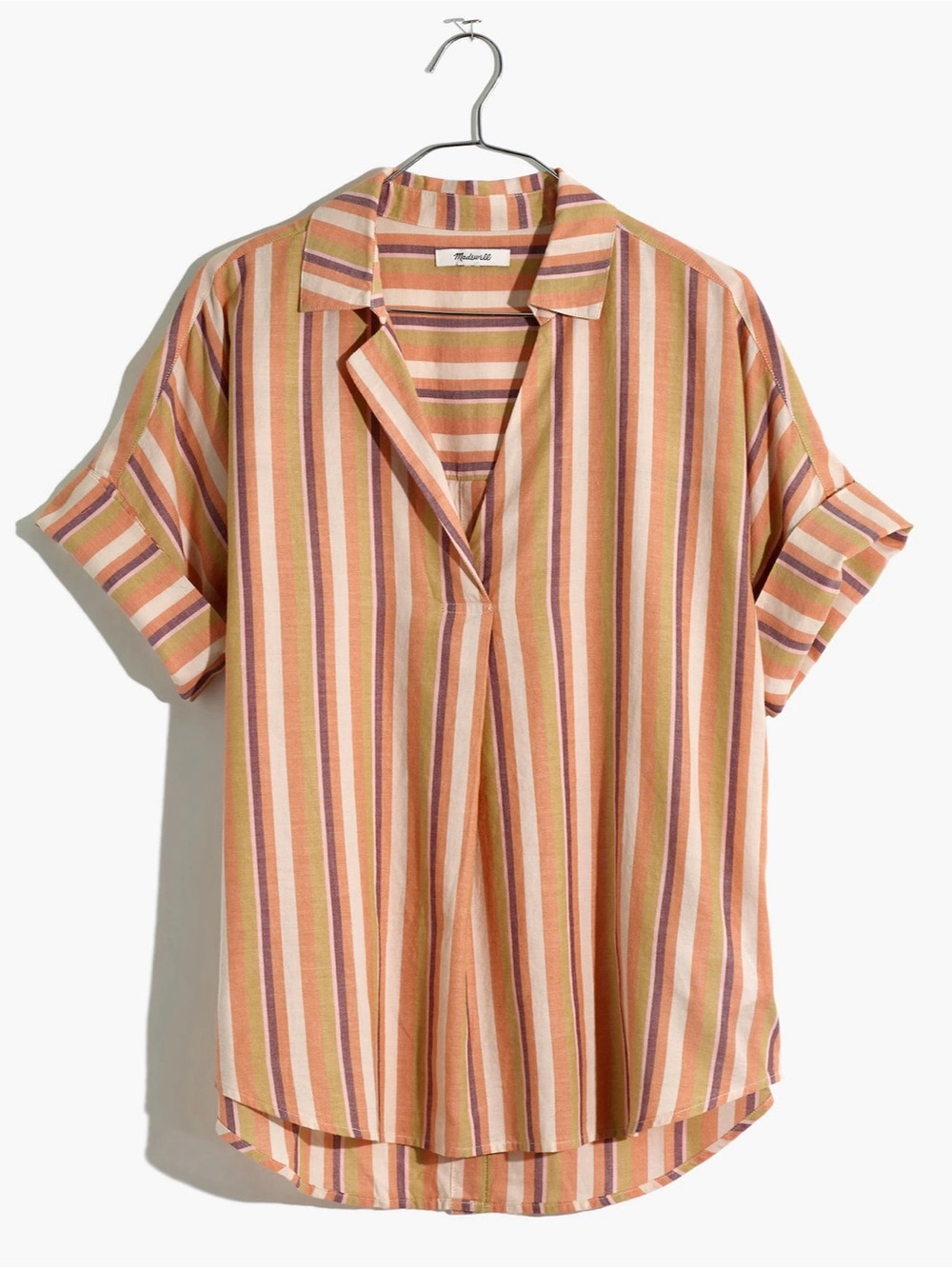 Madewell Courier Blouse Avalon Pink XS